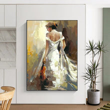 Load image into Gallery viewer, Expressive Abstract Painting, Colorful Figurative Art for Music Room &amp; Gallery LargeART2175
