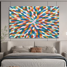 Load image into Gallery viewer, Hand - painted Colorful Circular Patterns Acrylic Art for Playful Children’s Rooms LargeART1743

