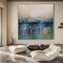Load image into Gallery viewer, Colorful Abstract River Scene Abstract Canvas Painting, Perfect for Vibrant Home Office &amp; Art - Loving Living Room LargeART1120
