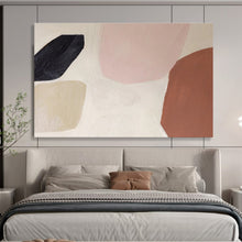 Load image into Gallery viewer, Pastel - Toned Abstract Painting on Canvas: Soft - Shaped Abstraction DKH578
