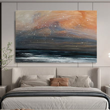 Load image into Gallery viewer, Fiery Sky &amp; Sea Abstract Art for Eclectic Living Room &amp; Bold Dining Area DKH110
