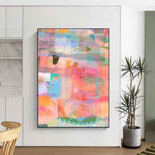 Load image into Gallery viewer, Colorful Geometric Abstract Painting, Ideal for Eclectic Home Office &amp; Creative Studio LargeART1862

