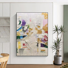 Load image into Gallery viewer, “Colorful Palette Knife Chaos” Abstract Painting on Canvas, Creative Studio Decor DKH1035
