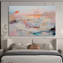 Load image into Gallery viewer, Pastel Abstract Landscape Painting On Canvas DKH410
