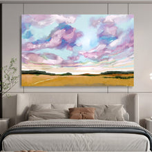 Load image into Gallery viewer, Cheerful Sky - Field Abstract Acrylic painting DLZ149
