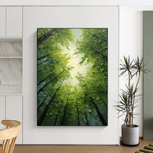 Load image into Gallery viewer, Sunlit Forest Canopy – Impasto Oil Landscape DTP266
