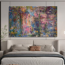 Load image into Gallery viewer, Mixed - Color Abstract Painting on Canvas - “Color Fusion” DKH715
