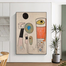Load image into Gallery viewer, “Abstract Forms with Eyes” - Cubist - Inspired Abstract Acrylic DTP027
