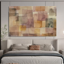 Load image into Gallery viewer, Soft Color Blocks Abstract Painting for Calm Nursery &amp; Serene Yoga Room DKH147
