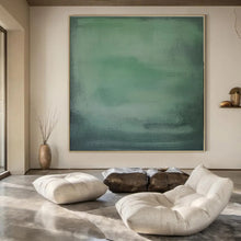 Load image into Gallery viewer, Soft Green Gradient Abstract Painting, Perfect for Calming Bedroom &amp; Minimalist Office LargeART1465
