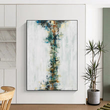 Load image into Gallery viewer, Hand - painted Oversized Vertical Color Fusion Abstract Acrylic Art for Modern Hallways LargeART0025
