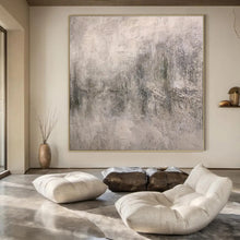 Load image into Gallery viewer, Hand - painted Substantial Gray Textured Abstract Acrylic Art for Industrial - Style Lofts LargeART0110
