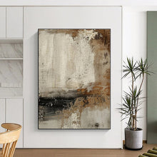 Load image into Gallery viewer, Crackled Texture Abstract Acrylic Art - Ideal for Eclectic Living Room &amp; Artistic Studio LargeART0551
