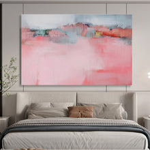 Load image into Gallery viewer, Gentle Pink Wash Abstract Canvas Painting DKH487
