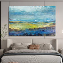 Load image into Gallery viewer, Impressionistic Landscape Abstract Painting for Lakeside Cottage &amp; Nature - Inspired Office DKH190
