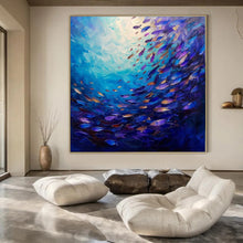 Load image into Gallery viewer, Underwater Fish Symphony Acrylic Art, Ideal for Coastal Living Room &amp; Relaxing Spa LargeART1064
