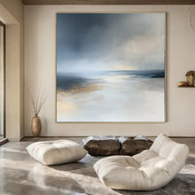 Load image into Gallery viewer, Misty Sea Abstract Art for Nautical Beach House Bedroom &amp; Tranquil Seaside Restaurant LargeART0939
