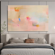 Load image into Gallery viewer, Pastel - Toned Abstract Minimalist Painting for Scandinavian Nursery &amp; Calm Office DKH033
