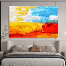 Load image into Gallery viewer, Color - Block Abstract Painting for Bright Living Room &amp; Creative Kids’ Space DKH270
