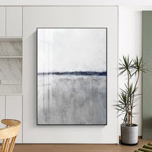 Load image into Gallery viewer, Monochromatic Gray - Tone Abstract Landscape, Perfect for Minimalist Bedroom &amp; Serene Office LargeART2024
