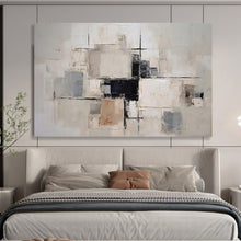 Load image into Gallery viewer, Neutral Geometric Abstract - Elegant Hallway Art LargeART1579
