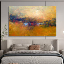 Load image into Gallery viewer, Warm - Toned Abstract Sunset Painting On Canvas DKH399

