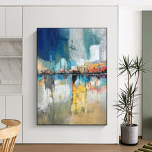 Load image into Gallery viewer, Cityscape Abstract Art, Fit for Urban Apartment &amp; Modern Gallery LargeART2331
