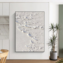 Load image into Gallery viewer, Large - Scale Textured White Abstract Art for Minimalist Gallery &amp; Bright Studio LargeART0522

