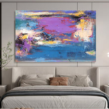 Load image into Gallery viewer, Vibrant Color - Blended Abstract Painting for Modern Living Room &amp; Creative Studio DKH161
