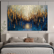 Load image into Gallery viewer, Golden Forest Abstract Acrylic painting DLZ157

