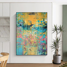 Load image into Gallery viewer, Vibrant Abstract Painting, Multicolor, Expressive Art for Creative Studio &amp; Living Room LargeART2167
