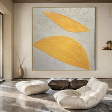 Load image into Gallery viewer, Yellow Leaf - Shaped Abstract Acrylic Art, Ideal for Garden Room &amp; Kids’ Playroom LargeART0990
