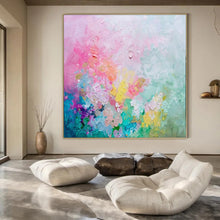 Load image into Gallery viewer, Pastel Blossom Abstract Acrylic Art, Suited for Nursery &amp; Sunroom LargeART1026
