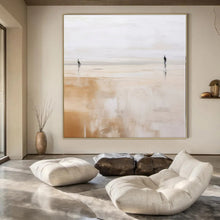 Load image into Gallery viewer, Two Figures Abstract Canvas Painting, Perfect for Romantic Bedroom &amp; Intimate Living Room LargeART1313
