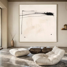 Load image into Gallery viewer, Minimalist Black Stroke Acrylic Art, Suited for Study &amp; Zen Space LargeART1030
