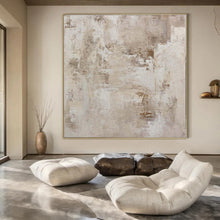 Load image into Gallery viewer, Oversized Hand - painted Neutral Tones Abstract Acrylic Art for Minimalist Hallways LargeART0152
