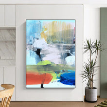 Load image into Gallery viewer, Colorful Abstract Layers – Energetic Acrylic with Vivid Hues DTP245
