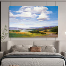 Load image into Gallery viewer, Vibrant Countryside Landscape Abstract Painting On Canvas DKH434
