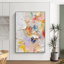 Load image into Gallery viewer, “Translucent Leaf Abstraction” Abstract Nature - Inspired Painting on Canvas, Elegant Decor DKH971

