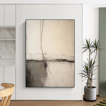 Load image into Gallery viewer, “Crossed Lines” – Thin black lines, soft gray, minimalist geometric forms DTP370

