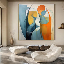 Load image into Gallery viewer, Large - Scale Hand - painted Abstract Human Forms Acrylic Art for Art - Centric Living Rooms LargeART0188
