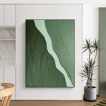 Load image into Gallery viewer, Green and White Textured River Acrylic Art - Great for Nature - inspired Bathroom &amp; Eco - friendly Office LargeART0650
