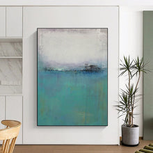 Load image into Gallery viewer, Muted Coastal Abstract Acrylic Art - Great for Scandinavian - inspired Bedroom &amp; Relaxing Spa LargeART0636
