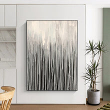 Load image into Gallery viewer, Large - Scale White Drip Abstract Acrylic for Minimalist Study LargeART0302
