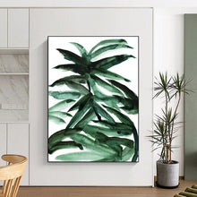 Load image into Gallery viewer, Vibrant Green Foliage – Watercolor Plant Study with Bold Strokes DTP243
