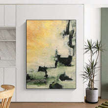 Load image into Gallery viewer, Hand - painted Generous - sized Earth - Toned Abstract Composition Acrylic Art for Rustic Studies LargeART0040
