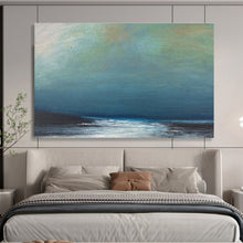 Load image into Gallery viewer, Hazy Sea &amp; Sky Abstract Painting for Minimalist Home &amp; Calm Waiting Room DKH107
