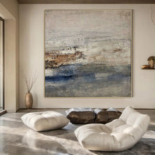 Load image into Gallery viewer, Grey - Blue Muted Abstract Acrylic Art, Suited for Hallway &amp; Studio Spaces LargeART0976
