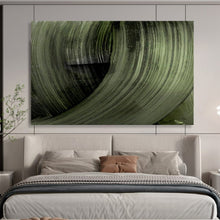 Load image into Gallery viewer, Swirling Dark Green Abstract Forms Abstract acrylic painting DLZ123
