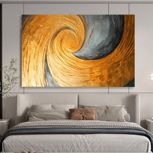 Load image into Gallery viewer, Golden Spiral Motion Large - scale acrylic painting DLZ176

